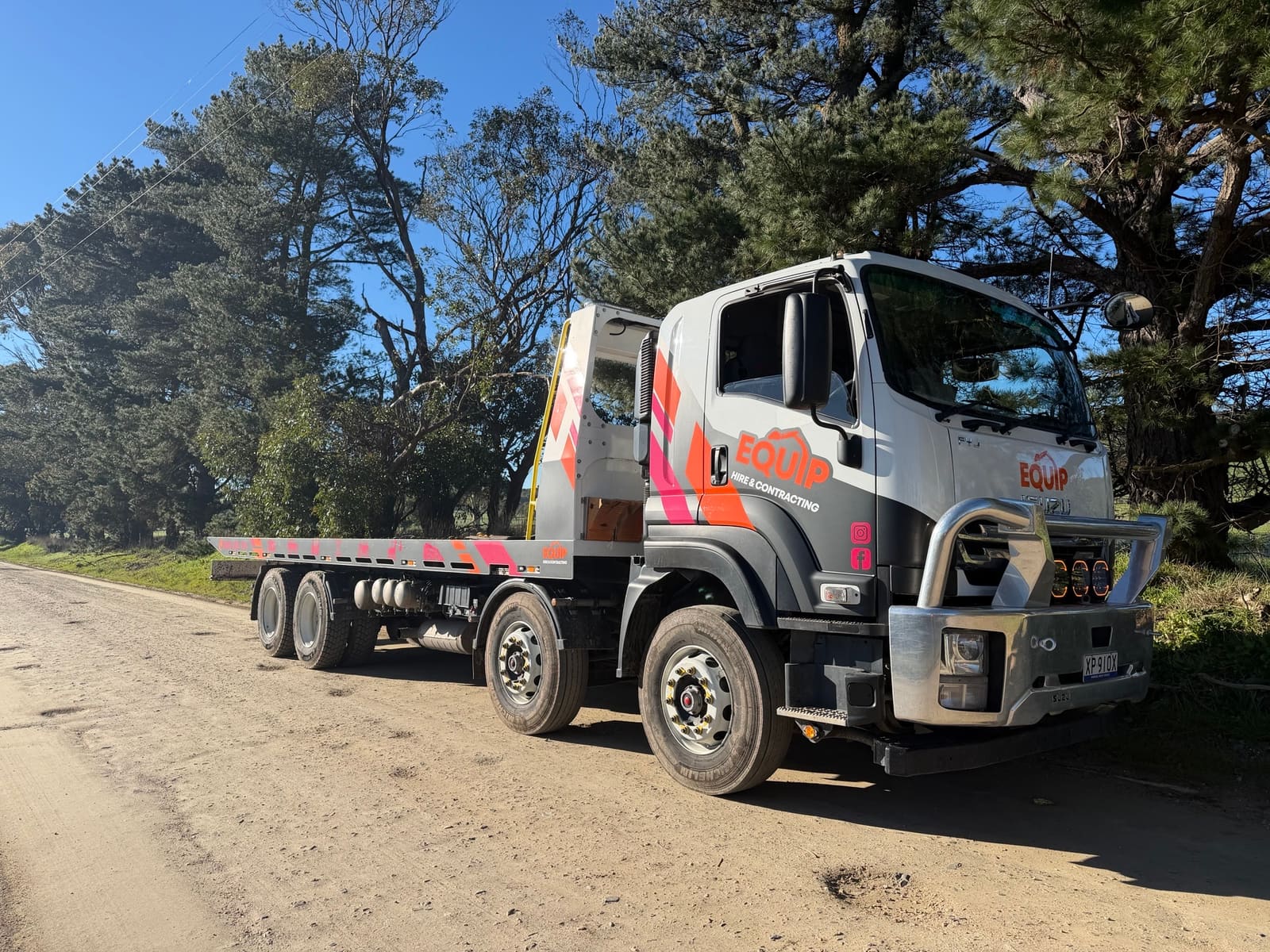 Equip Hire Isuzu FYJ 300-350 tilt tray for hire in Adelaide